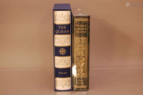 Two Religious Folio Society books, comprising, the Book of C...