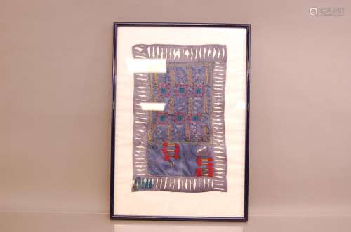 Shauna Rennison (British 20th Century), a framed silk pictur...
