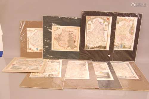 A collection of maps, to include Poland, Monmouthshire and o...