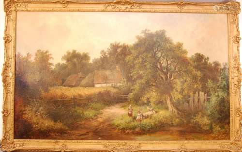 William R Stone (British, 1842-1913) 74cm x 125.5cm, oil on ...