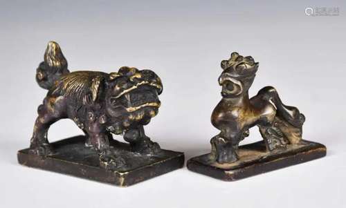 Two Bronze Seals 19thC