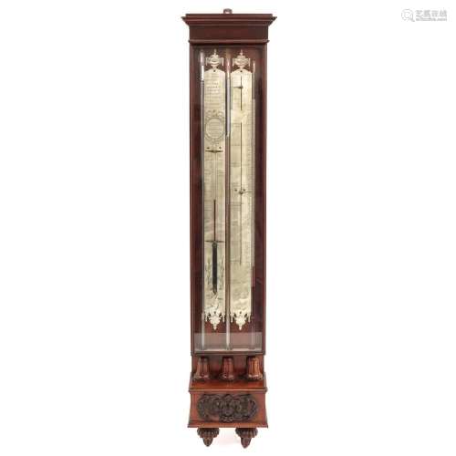 An 18th Century Barometer Signed P. Wast en Zoom