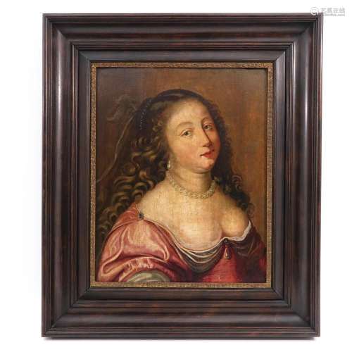 An Oil on Panel Portrait Painting Signed Bray 1654