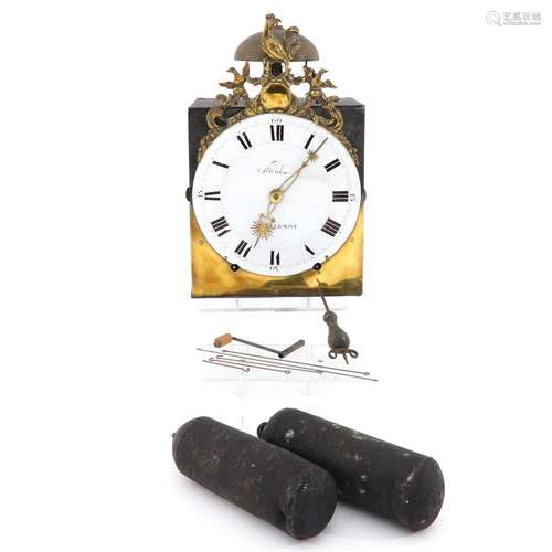 A French Comtoise Clock Circa 1800