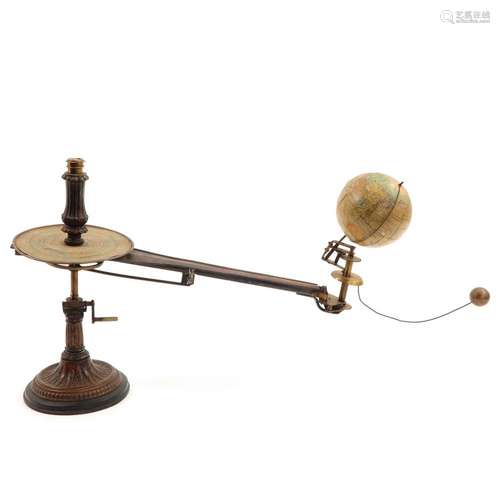 A Schottes Tellurium and Lunarium Globe