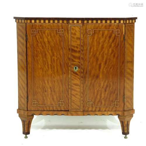 A Two Door Cabinet Circa 1800