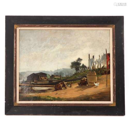 An Oil on Canvas Signed Marie Ferdinand Jacomin