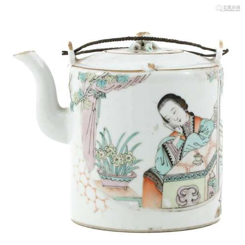 A QIANJIANG CAI DECOR TEAPOT