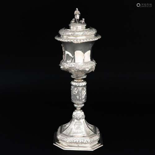 A Dutch Silver Ciborium