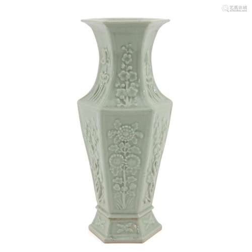 A CELADON VASE