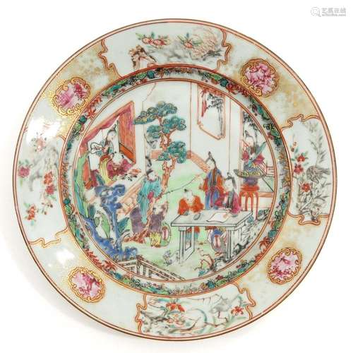 A FAMILLE ROSE PLATE