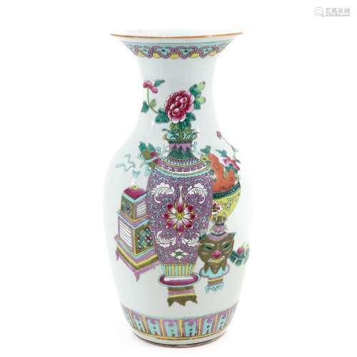 A FAMILLE ROSE VASE