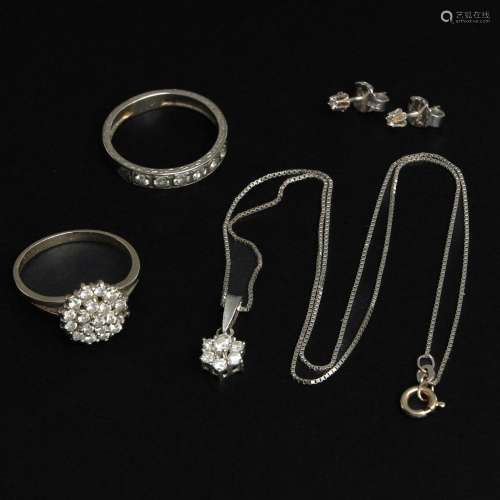 A Collection of Diamond Jewelry