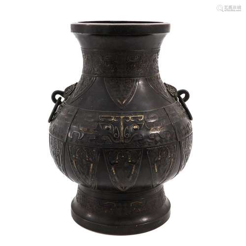 A BRONZE VASE