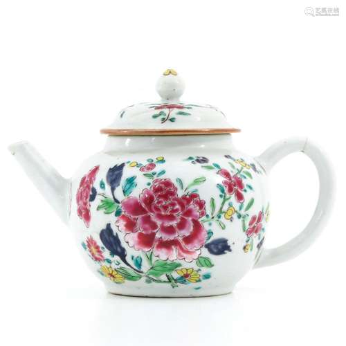 A FAMILLE ROSE TEAPOT