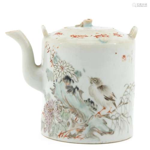 A QIANJIANG CAI DECOR TEAPOT