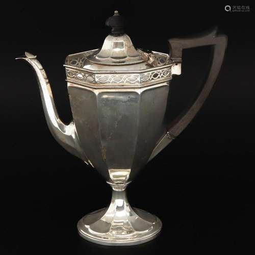 An English Silver Coffee Pot