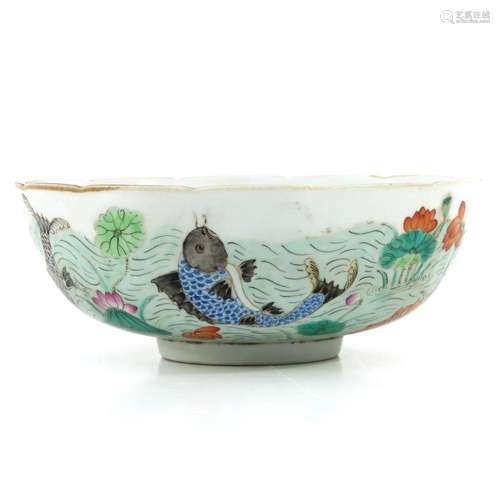 A POLYCHROME DECOR BOWL