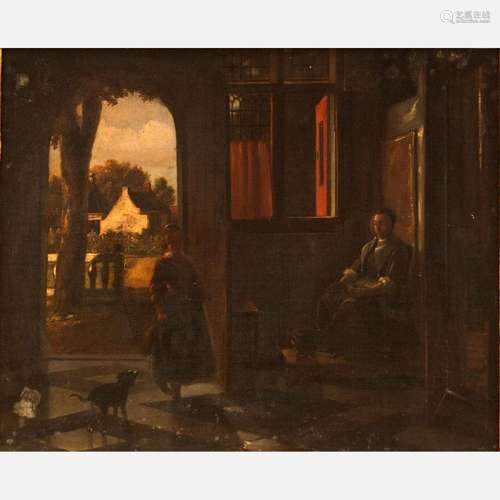 Pieter de Hooch (1629-1684)-attributed