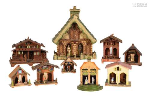 A COLLECTION OF NINE ‘WEATHER HOUSES’