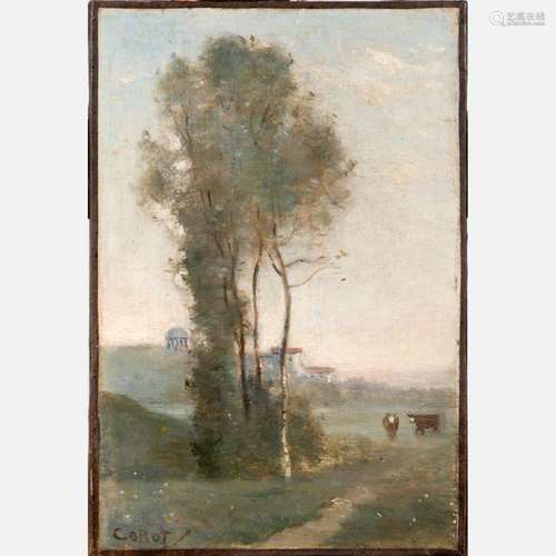 Jean-Baptiste Camille Corot (1796-1875)-attributed