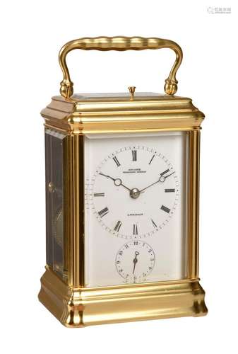 A FRENCH GORGE CASED CARRIAGE CLOCK WITH PUSH-BUTTON REPEAT ...