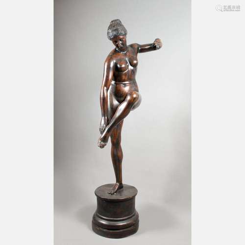 Life size bronze sculpture