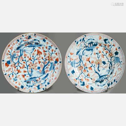 Pair of Imari dishes