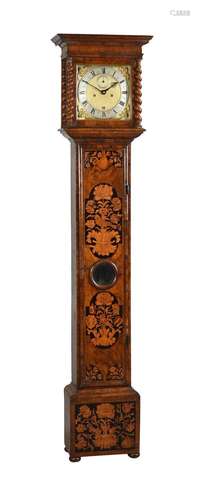 A FINE JAMES II/CHARLES II WALNUT AND FLORAL MARQUETRY EIGHT...