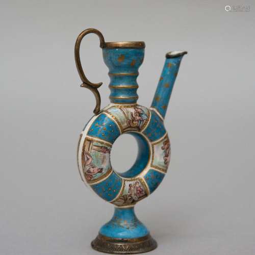 Vienna enamel jug