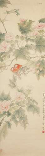 Chen Zhifo (1899-1962) Hibiscus and Beautiful Birds