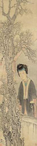 Ren Xiong (1823-1857)  Queen Mother of the West Xiwangmu