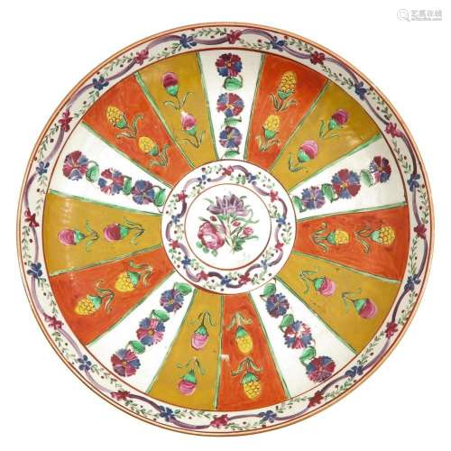 A Polychrome Decor Plate