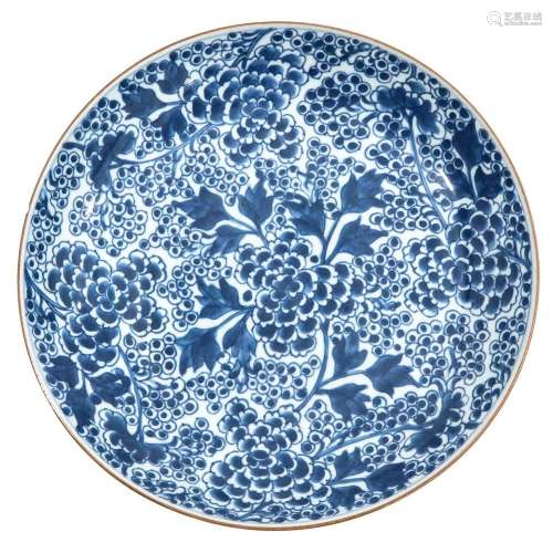 A Blue and White Plate