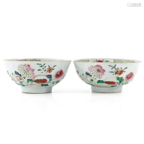 A Couple of Famille Rose Bowls