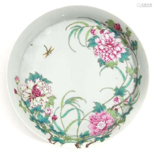 A Famille Rose Plate