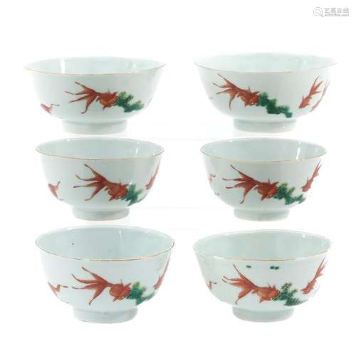 A Series of 6 Bowls