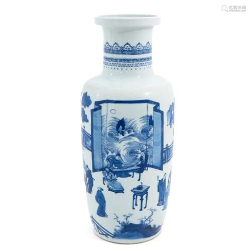 A Blue and White Vase