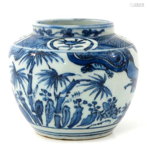 A Blue and White Jar