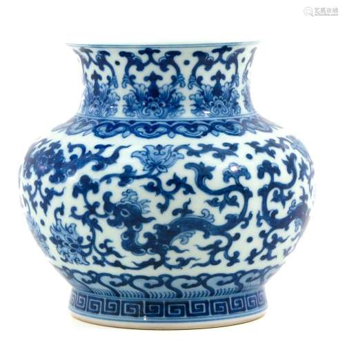 A Blue and White Vase