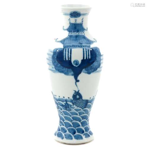 A Blue and White Vase