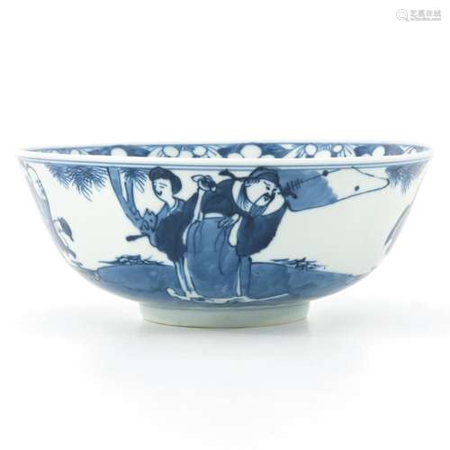 A Blue and White Bowl