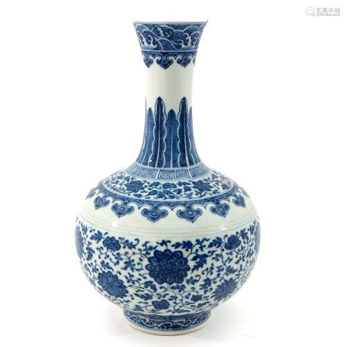 A Blue and White Vase