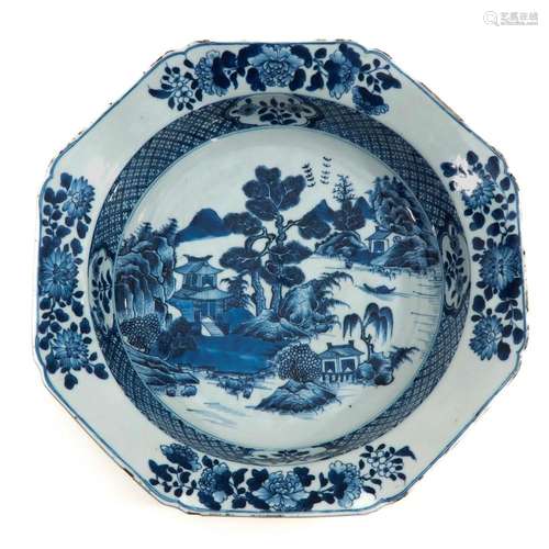 A Blue and White Serving Dish