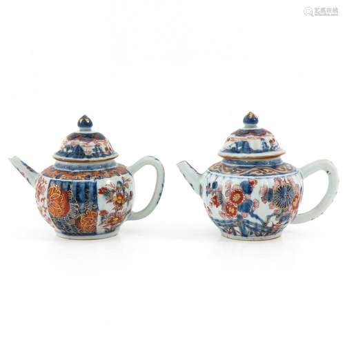 A Lot of 2 Imari Teapots