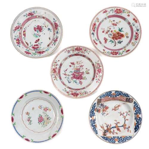 A Collection of 5 Plates