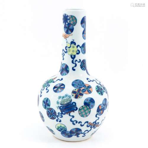 A Polychrome Decor Bottle Vase