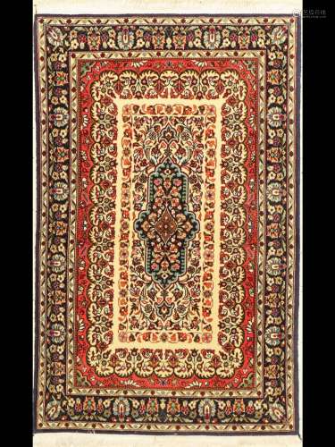 Qum, Persia, approx. 50 years, wool on cotton,approx. 130