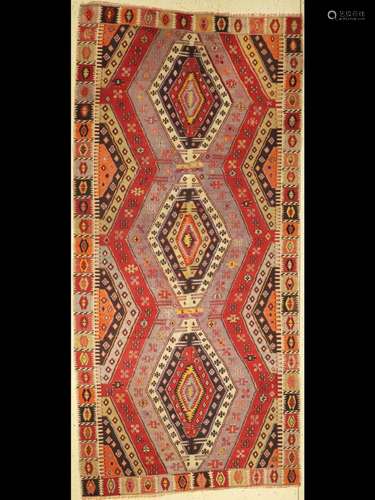 Antique Sivas Kilim, Turkey, 19th century, wool on