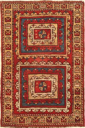 Antique Bergama, Turkey, around 1910, wool on wool